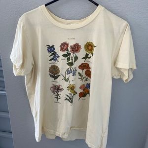 Faded floral tee